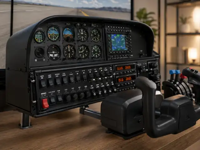Close-up of the BATD Pro instrument panel and avionics
